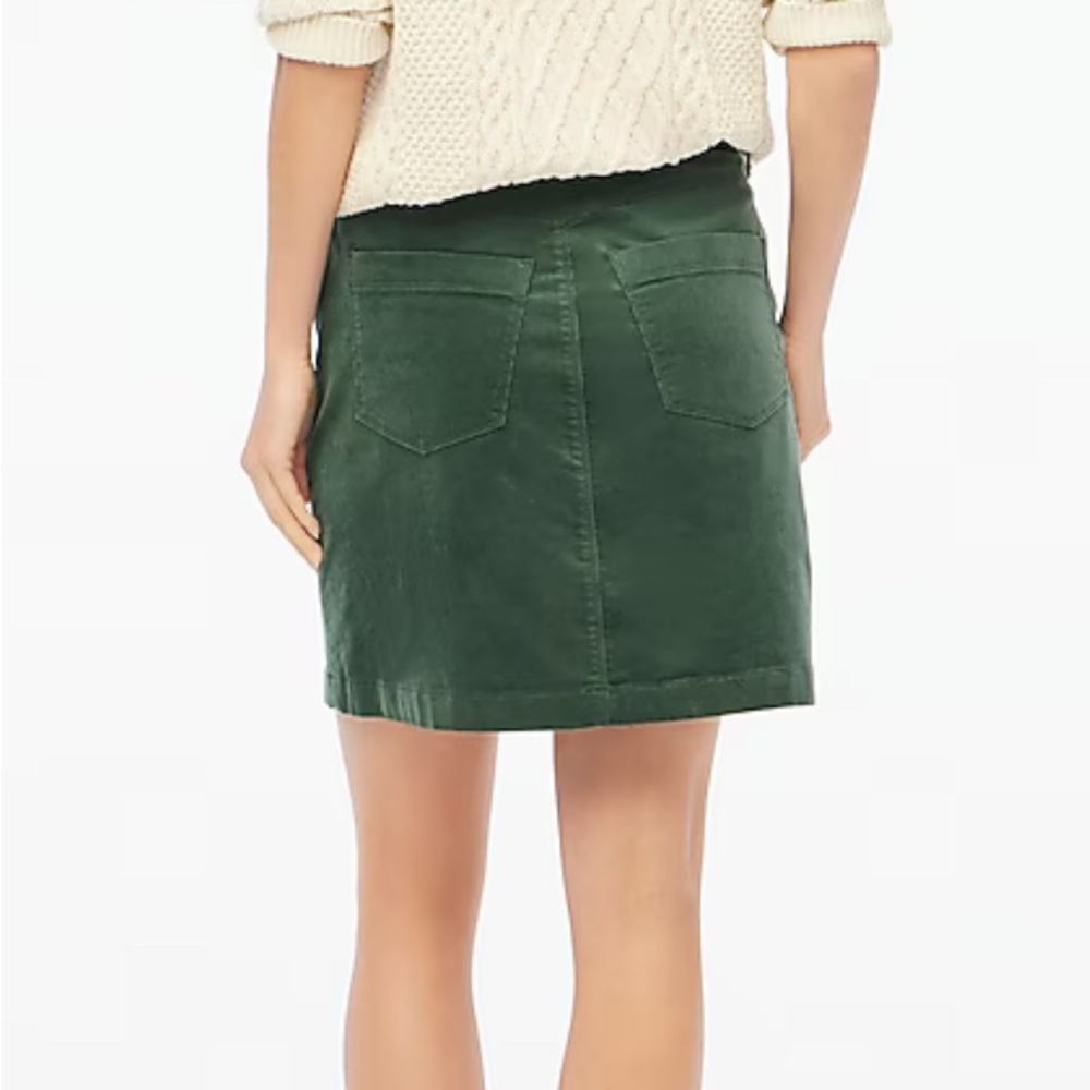 J. Crew Green Mini Skirt - Picture 4 of 4